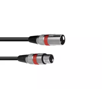 Audiokabel Omnitronic 30220406 1m XLR 3-polig Schwarz