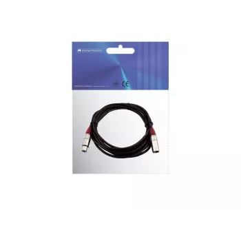 Audiokabel XLR 3-polig Omnitronic 3022050R 5m Schwarz