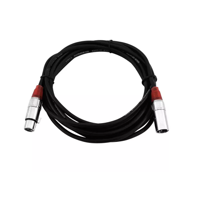 Audiokabel XLR 3-polig Omnitronic 3022050R 5m Schwarz