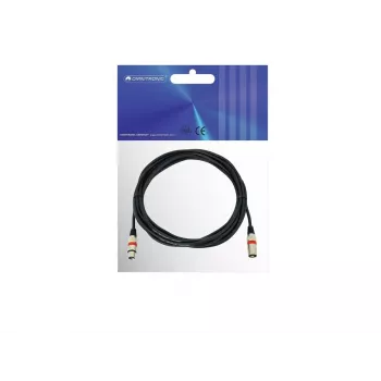 Audiokabel XLR 3-polig Omnitronic 3022052R 7,5 m Schwarz