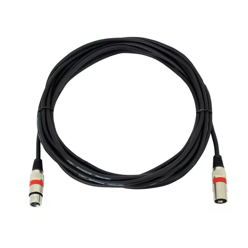 Audiokabel XLR 3-polig Omnitronic 3022052R 7,5 m Schwarz