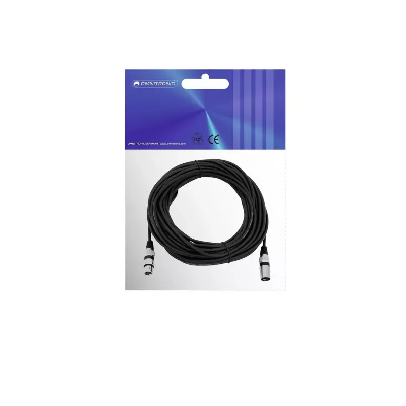 Audiokabel Omnitronic 3022058N 20 m XLR (3-polig) Schwarz