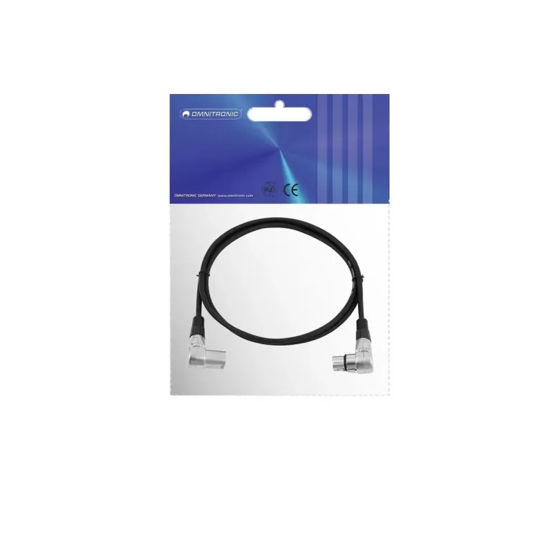 Audiokabel Omnitronic 30220630 1,5 m XLR 3-polig Schwarz