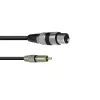 Audiokabel XLR (3-polig) RCA Omnitronic 3022075J 0,15 m Schwarz