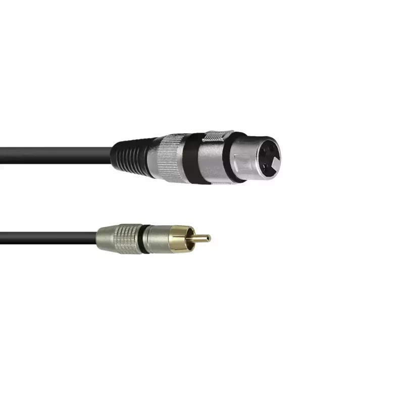 Audiokabel XLR (3-polig) RCA Omnitronic 3022075J 0,15 m Schwarz