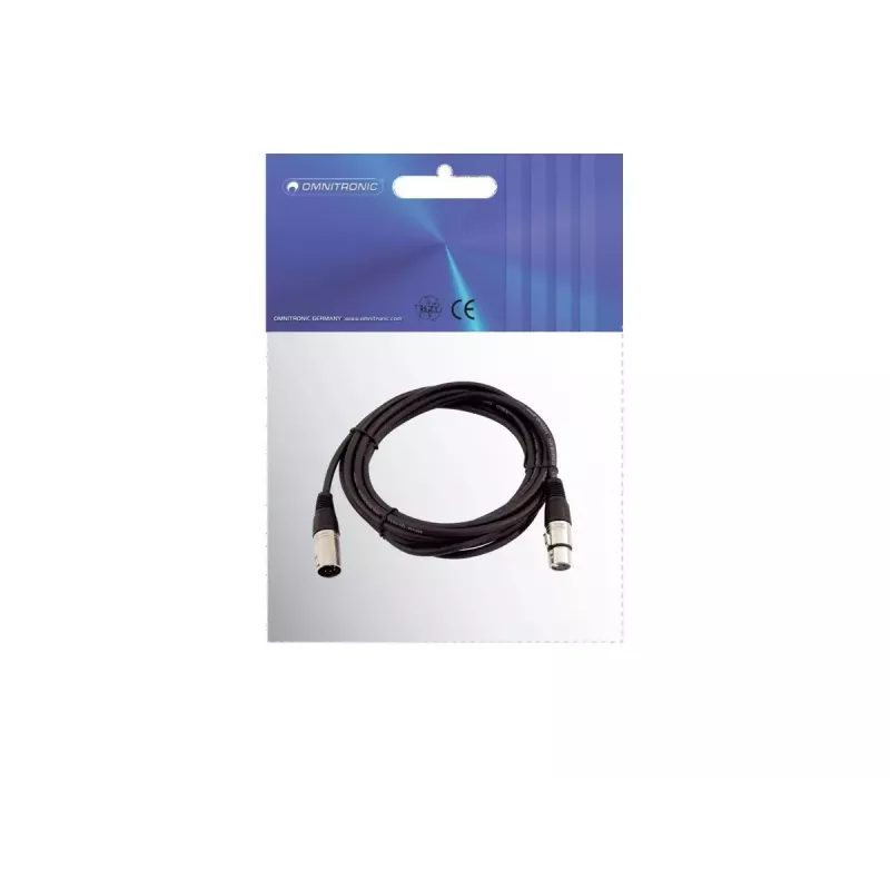 Audiokabel XLR 5-polig Omnitronic 30220769