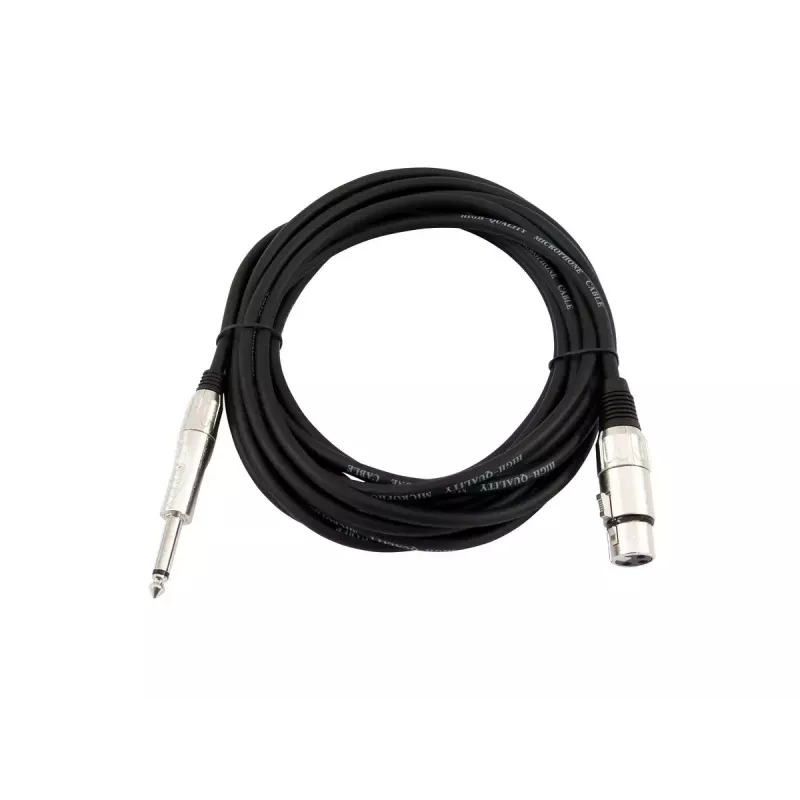 Audiokabel 2m Omnitronic 3022516M XLR 3-polig 6,35mm Schwarz
