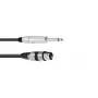 Audiokabel 2m Omnitronic 3022516M XLR 3-polig 6,35mm Schwarz