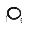 Audiokabel XLR 3-polig 6,35 mm Omnitronic 3022519C 5 m Schwarz