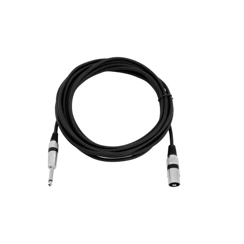 Audiokabel XLR 3-polig 6,35 mm Omnitronic 3022519C 5 m Schwarz