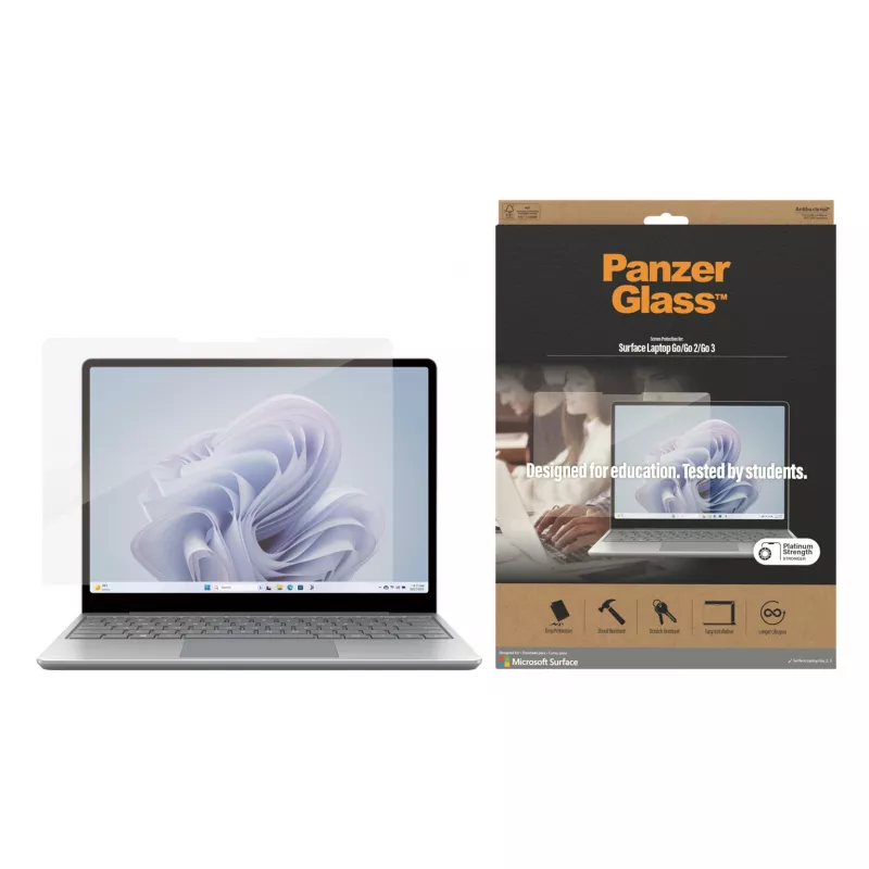 PanzerGlass® Displayschutzglas Microsoft Surface Laptop Go3 | Go 2 | Go