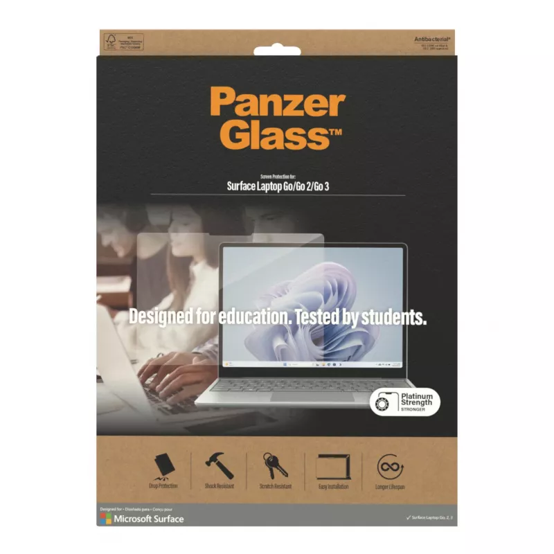 PanzerGlass® Displayschutzglas Microsoft Surface Laptop Go3 | Go 2 | Go