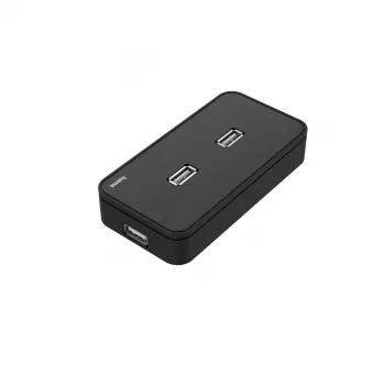 USB-Hub HAMA 00200123 — 7-Port USB 2.0-Hub, 480 Mbit/s, schwarz, 1,1 m Kabel