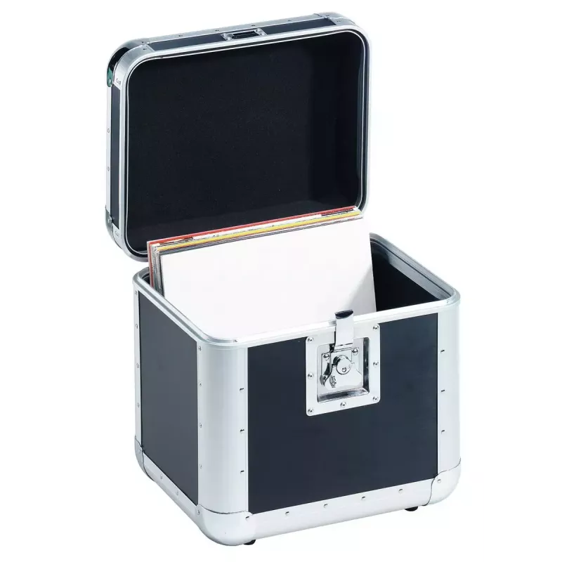 Hardcase Roadinger 30110035 für Schallplatten Sperrholz Schwarz Silber