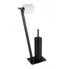 Toilettenbürste & Halter WENKO 24395100 Schwarz Edelstahl