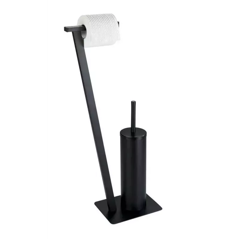 Toilettenbürste & Halter WENKO 24395100 Schwarz Edelstahl