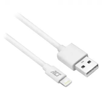 ACT USB 2.0 Lade-/Datenkabel A-Stecker - Lightning-Stecker 1 Meter, MFI-zertifiziert