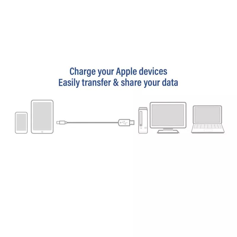 ACT USB 2.0 Lade-/Datenkabel C Stecker – Lightning Stecker 1 Meter, MFI-zertifiziert