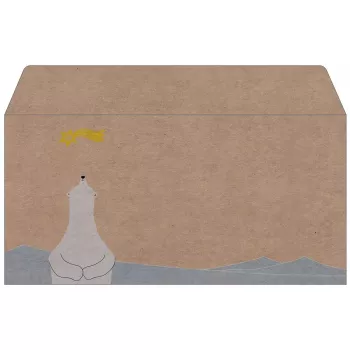 Briefumschlag Sigel DU260 DL 110 x 220 mm Beige Weiß Gelb 25 Stück