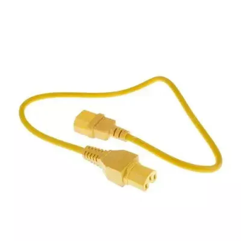 ACT Netzkabel C14 - C15 gelb 0,6 m