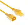 ACT Netzkabel C14 - C15 gelb 0,6 m