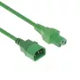 Stromkabel ACT AK5306 1,2 m IEC C14 auf IEC C15 250 V 10 A