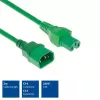 ACT Netzkabel C14 - C15 grün 2 m Kabel H05RN-F 250 V 10 A