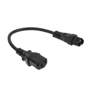 Netzkabel ACT C6 - C13 schwarz 0,2 m 250 V 2,5 A
