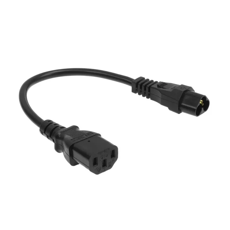 Netzkabel ACT C6 - C13 schwarz 0,2 m 250 V 2,5 A