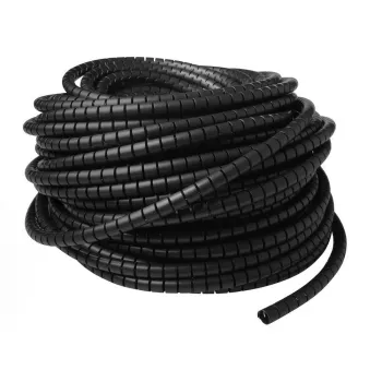 ACT 15 mm Spiralkabelwickel, Länge 50 Meter, Kabelmanagement, Schwarz, Polyvinylchlorid (PVC)