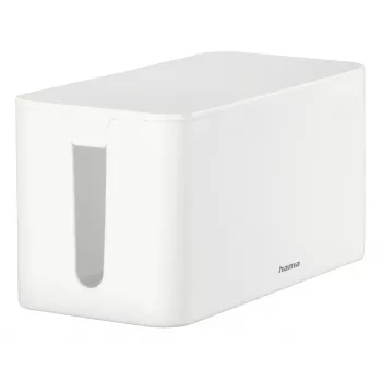 Hama Mini Schreibtisch-/Boden-Kabelbox Weiß