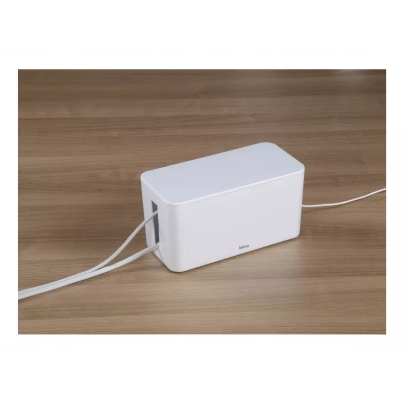 Hama Mini Schreibtisch-/Boden-Kabelbox Weiß