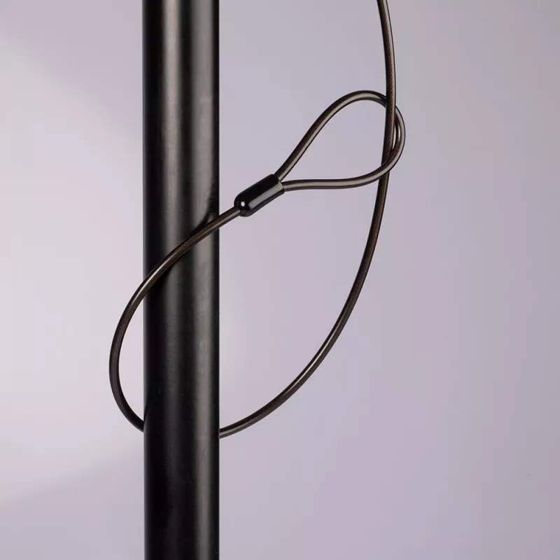 Lindy Notebook-Sicherheitskabel, 2 m, Schlüssel, Kunststoff, Polyvinylchlorid (PVC), Stahl, Schwarz