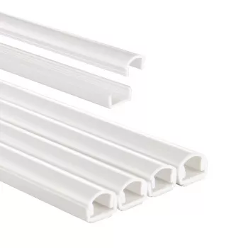 Hama 00220980 Kabel-Organizer Universal Kabelkanal Weiß 4 St.