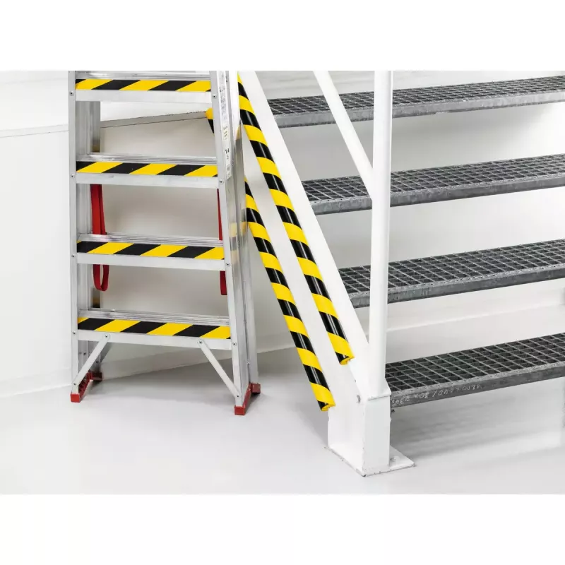 Wand-Eckenschutz Durable 1126130 abgerundet Polyurethan Schwarz Gelb 1000 mm