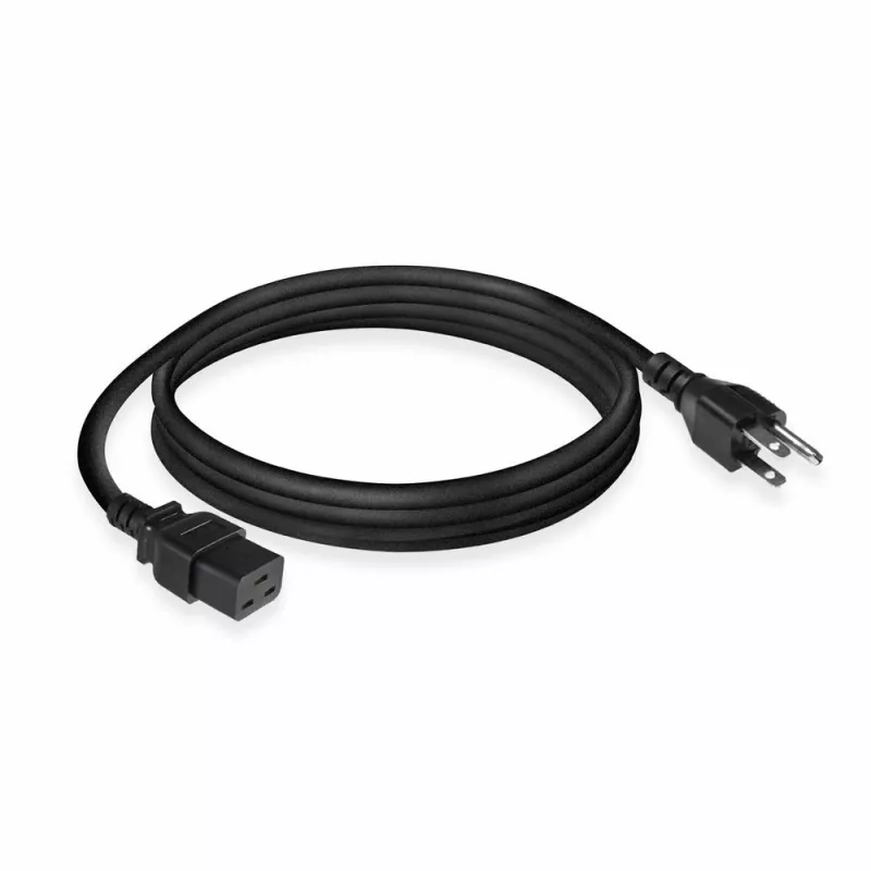 Netzkabel ACT AK5445 Schwarz 1,8 m C19-Kupplung