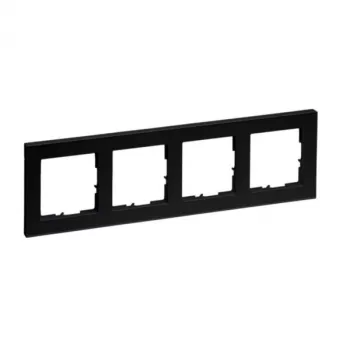 Legrand 765384 Wandplatte/Schalterabdeckung Schwarz