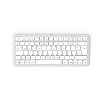 Hama WK-500 Tastatur Home/Office RF Wireless + Bluetooth QWERTZ Deutsch Grau, Weiß