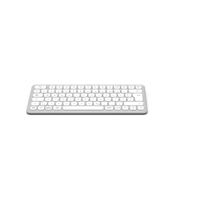 Hama WK-500 Tastatur Home/Office RF Wireless + Bluetooth QWERTZ Deutsch Grau, Weiß