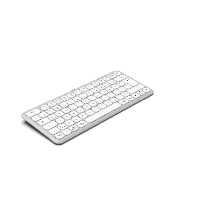 Hama WK-500 Tastatur Home/Office RF Wireless + Bluetooth QWERTZ Deutsch Grau, Weiß