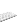 Hama WK-500 Tastatur Home/Office RF Wireless + Bluetooth QWERTZ Deutsch Grau, Weiß