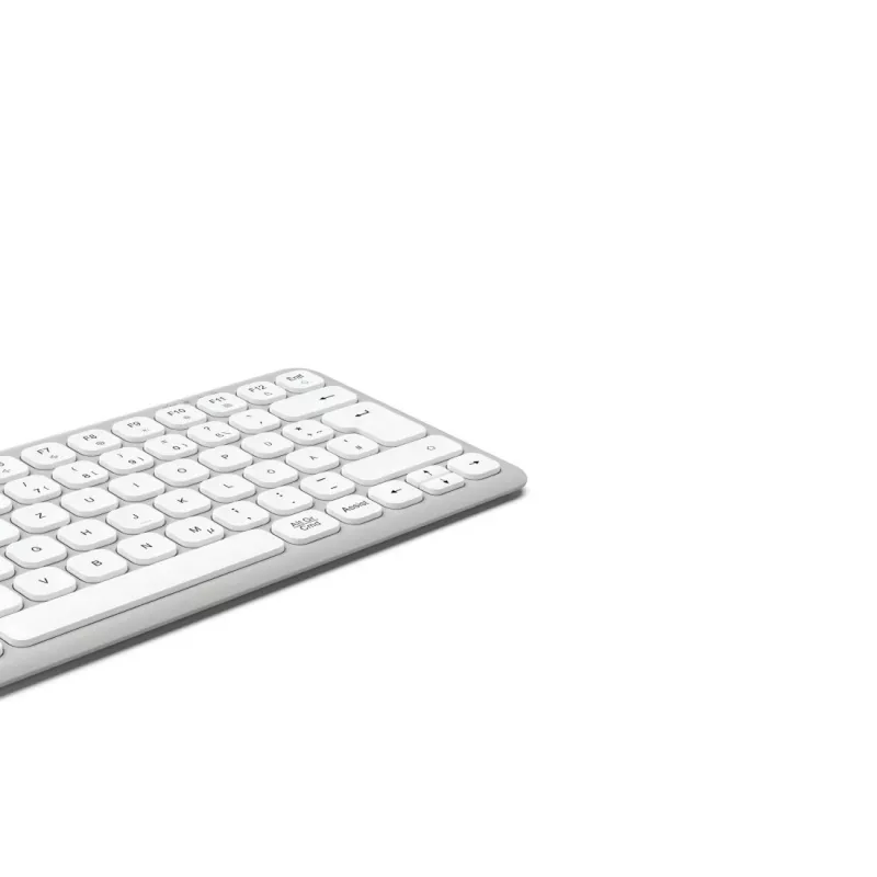 Hama WK-500 Tastatur Home/Office RF Wireless + Bluetooth QWERTZ Deutsch Grau, Weiß