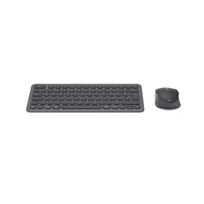 Hama WKM-500 Tastatur Maus inklusive Home/Office RF Wireless + Bluetooth QWERTZ Deutsch Schwarz