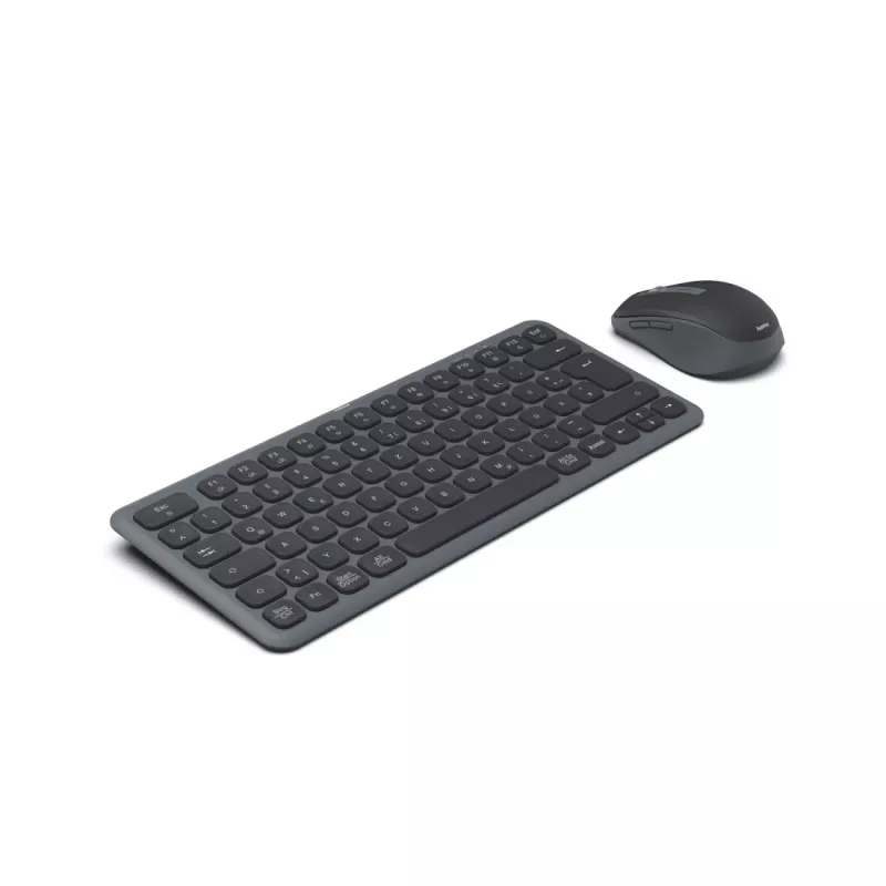 Hama WKM-500 Tastatur Maus inklusive Home/Office RF Wireless + Bluetooth QWERTZ Deutsch Schwarz