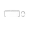Hama WKM-500 Tastatur Maus inklusive Home USB + RF Wireless + Bluetooth QWERTZ Deutsch Grau, Weiß