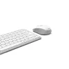 Hama WKM-500 Tastatur Maus inklusive Home USB + RF Wireless + Bluetooth QWERTZ Deutsch Grau, Weiß