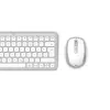 Hama WKM-500 Tastatur Maus inklusive Home USB + RF Wireless + Bluetooth QWERTZ Deutsch Grau, Weiß