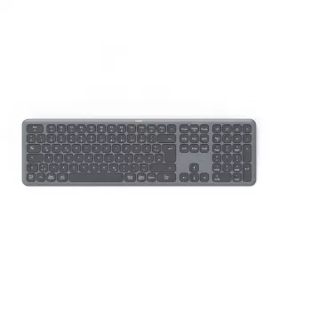 Hama WK-550 Tastatur Home/Office RF Wireless + Bluetooth QWERTZ German Schwarz, Dunkelgrau