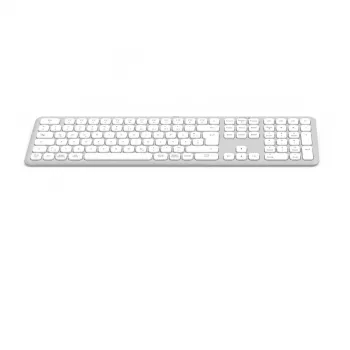 Hama WK-550 Tastatur Home/Office RF Wireless + Bluetooth QWERTZ German Grau, Weiß