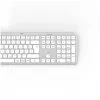 Hama WK-550 Tastatur Home/Office RF Wireless + Bluetooth QWERTZ German Grau, Weiß